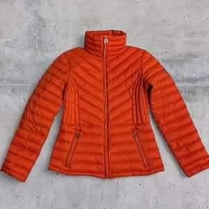 Michael Kors Orange Down Puffer Jacket